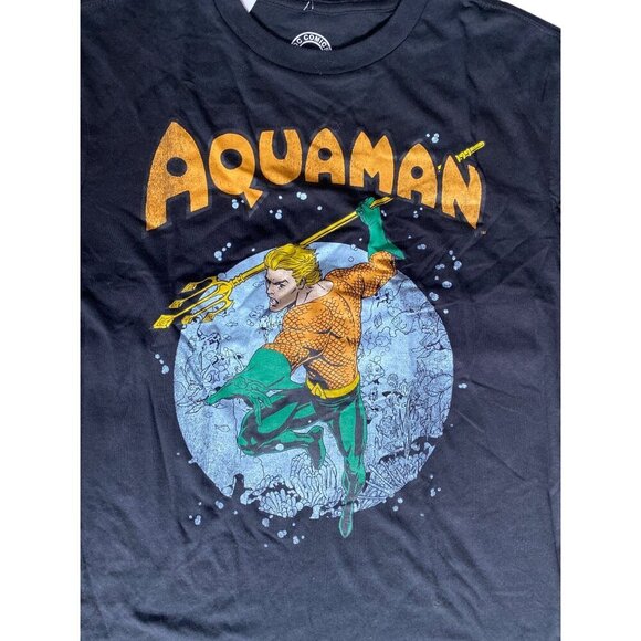 Vintage Style AQUAMAN Dc Comics Justice League T-Shirt men - Picture 4 of 5